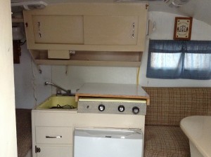 Before- interior of scotty camper