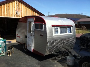 After restoration- Scotty camper